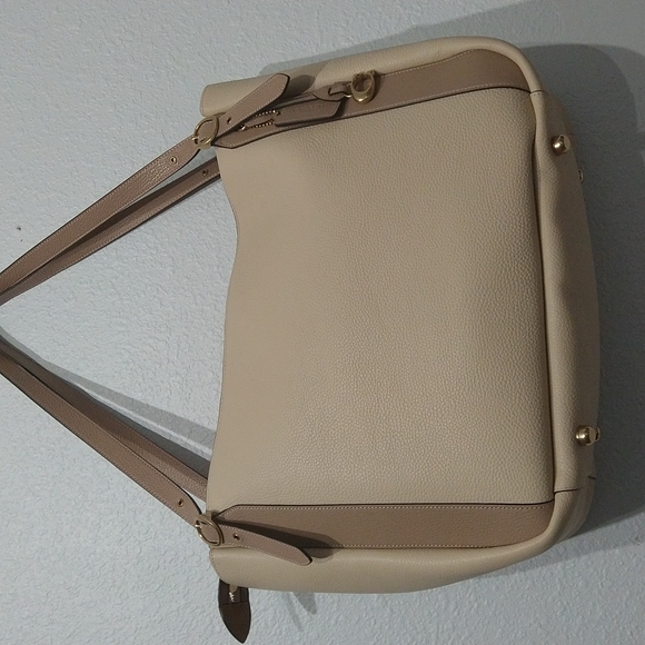Coach Alana Pebbled Leather Colorblock Tote Bag - Picture 7 of 13